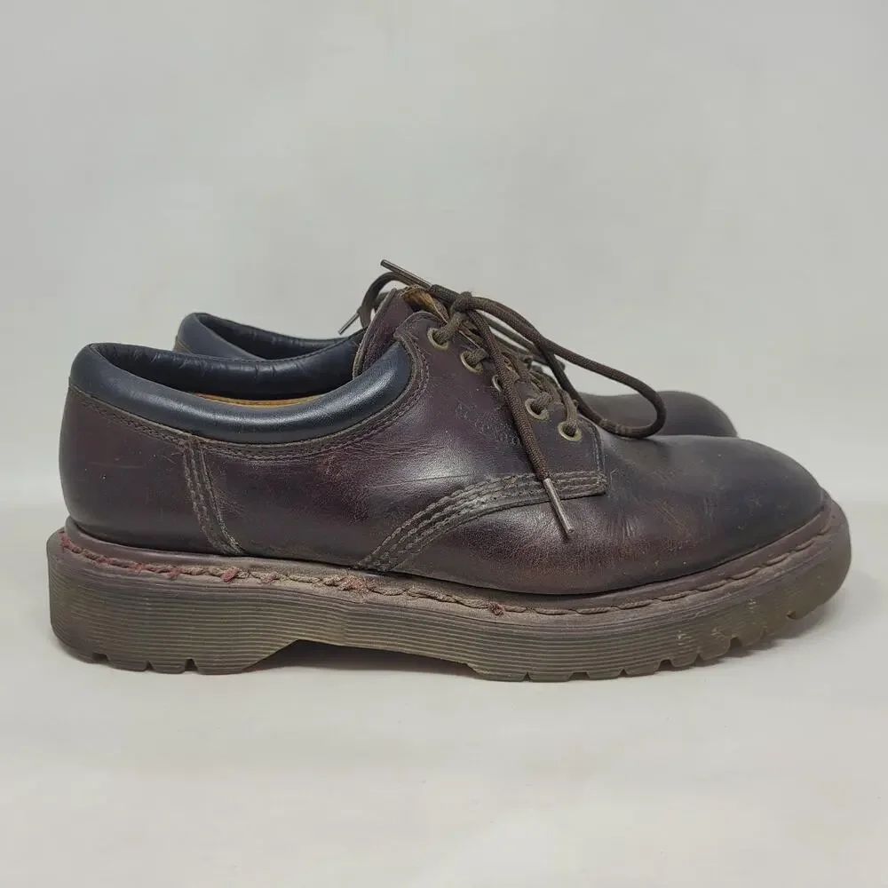 Vintage Dr. Martens‎ Shoes Mens UK9 US10 Brown Leather 5-Eye Oxford England 8053